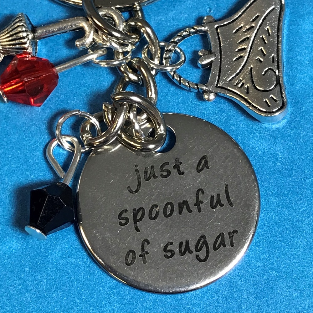 Mary Poppins Just a Spoonful of Sugar Keychain - Picture 5 of 6